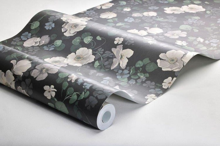 Borastapeter Tapete Blumen Grün - 53 cm x 10.05 m - 660286