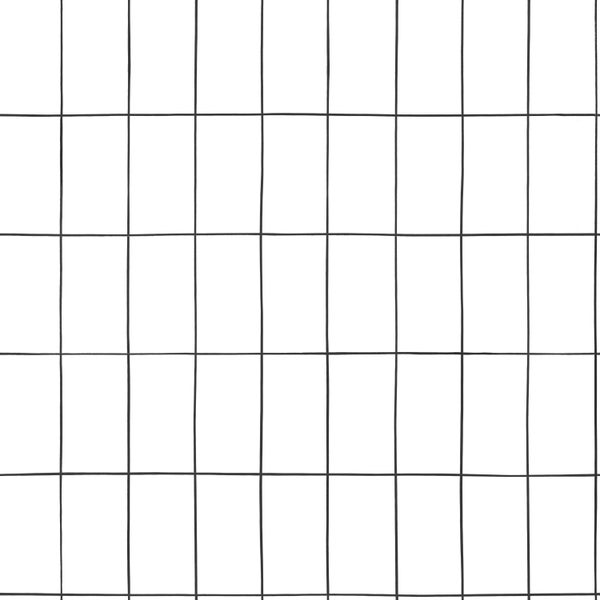Walls4You Tapete Karomuster Schwarz-Weiß - 53 cm x 10.05 m - 935312