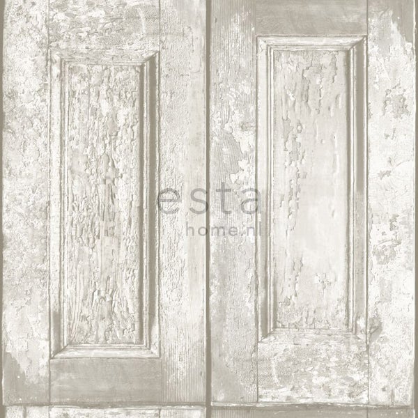 ESTAhome Tapete Paneeltüren Weiß - 53 cm x 10.05 m - 138205