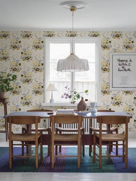 Borastapeter Tapete Feldblumen Gelb - 53 cm x 10.05 m - 660732