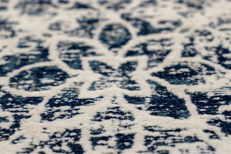 Flachflor Teppich Flavia Grau / Multi Vintage 80 x 150 cm