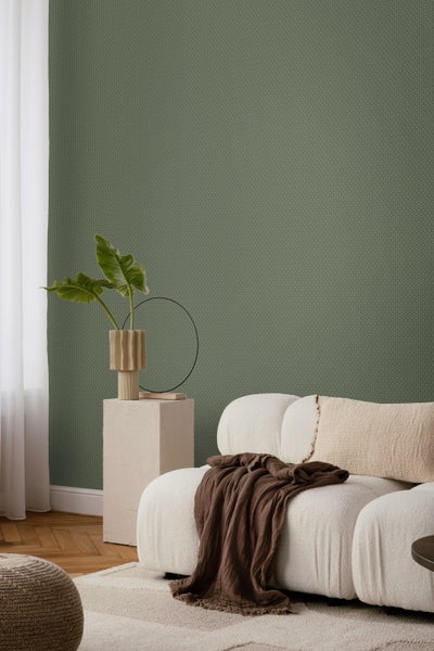 Anzuchtschale mit Pflänzchen, Quelltabletten und Messbecher auf einem Tisch.