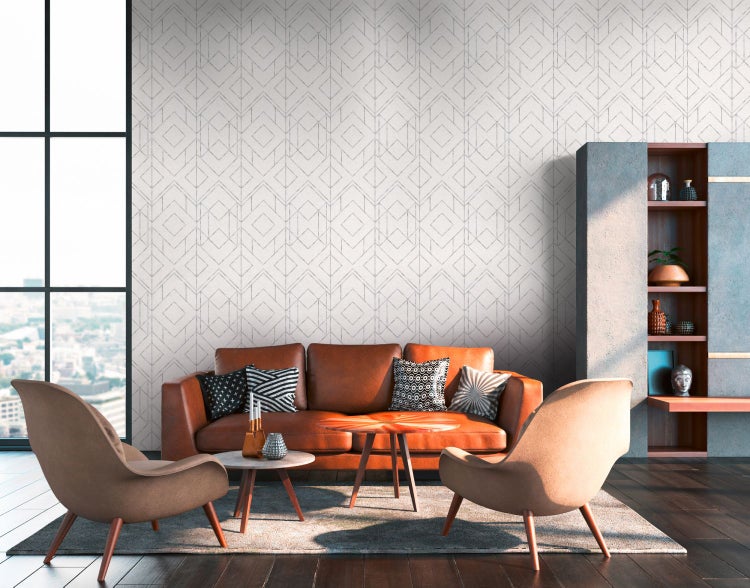 Dekorative Keramikvase mit gerippter Textur