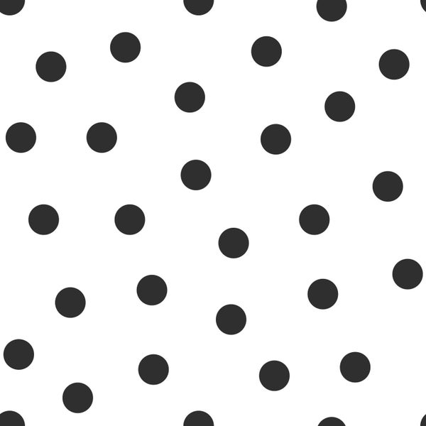 Origin Wallcoverings Tapete Punkte Schwarz-Weiß - 53 cm x 10.05 m - 347675