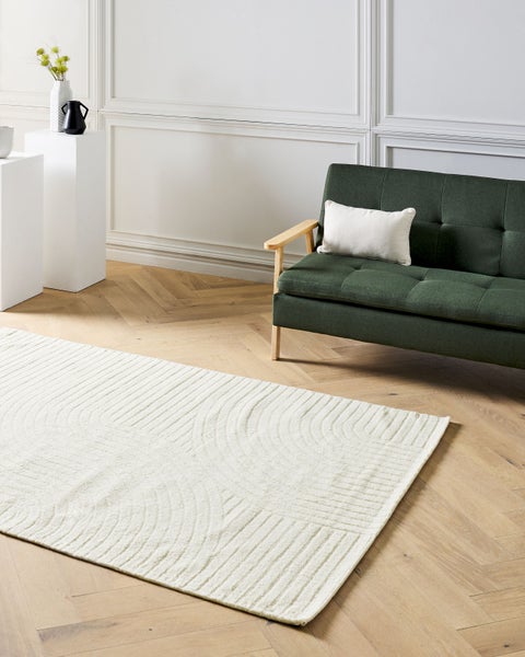 Teppich DAGARI Beige 160 x 230 cm Wolle