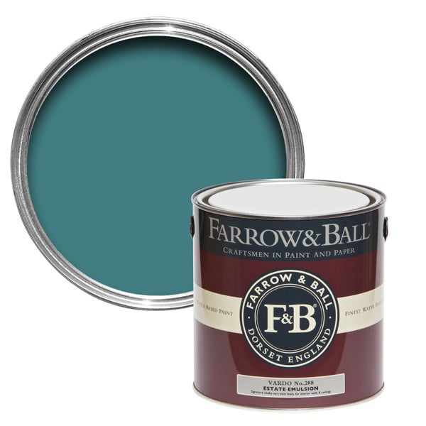 Farbdose Farrow and Ball mit geöffnetem Deckel
