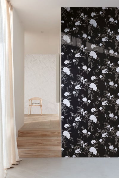 Masureel Tapete Blumen Schwarz - 53 cm x 10.05 m - 631950