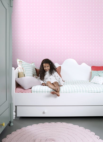 ESTAhome Tapete Sterne Rosa - 53 cm x 10.05 m - 136458