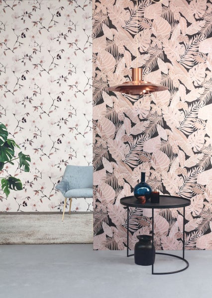 Masureel Tapete Blumen Beige - 53 cm x 10.05 m - 631926