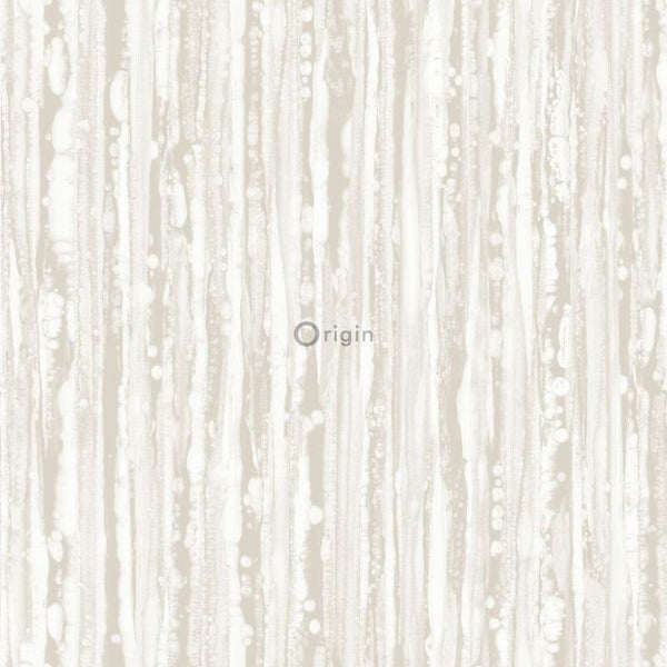 Origin Wallcoverings Tapete Streifen Crême-Weiß - 53 cm x 10.05 m - 346639