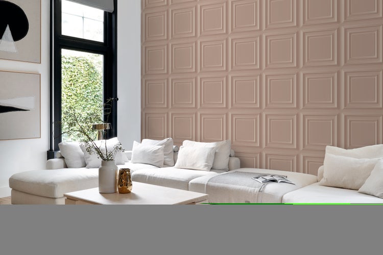 Origin Wallcoverings Tapete Holzwandverkleidung Altrosa - 53 cm x 10.05 m - 347829
