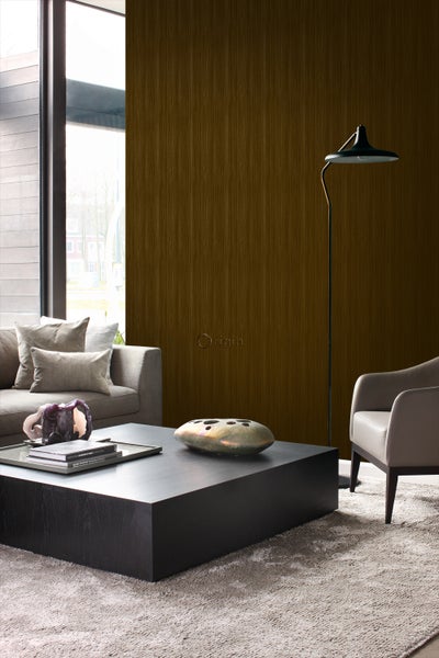Origin Wallcoverings Tapete feine Streifen Dunkelbraun - 53 cm x 10.05 m - 345404