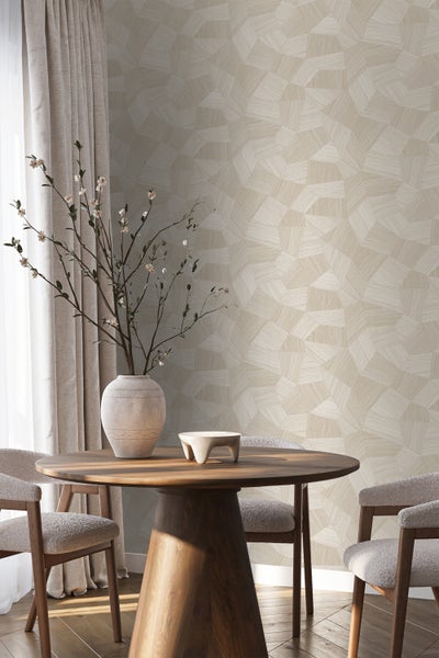 Origin Wallcoverings Tapete 3D-Muster Crême-Weiß - 53 cm x 10.05 m - 347986