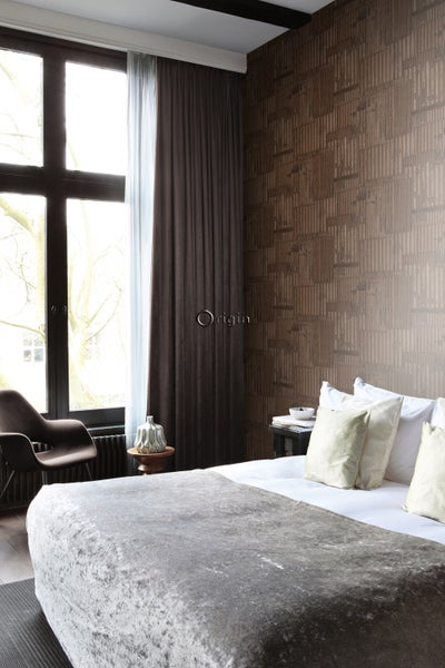 Origin Wallcoverings Tapete industrielle Wellplatten aus Metall 3D Rostbraun - 53 cm x 10.05 m - 347616
