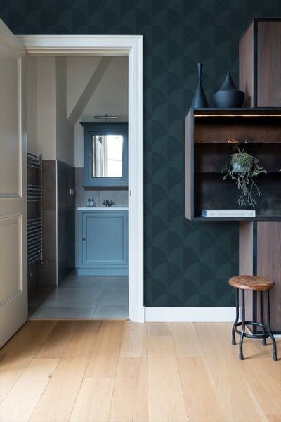 Origin Wallcoverings Tapete 3D Muster Dunkelblau - 53 cm x 10.05 m - 347940