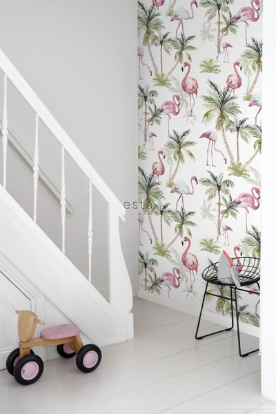ESTAhome XXL-Vliestapete Flamingos Rosa - 50 x 900 cm - 158844