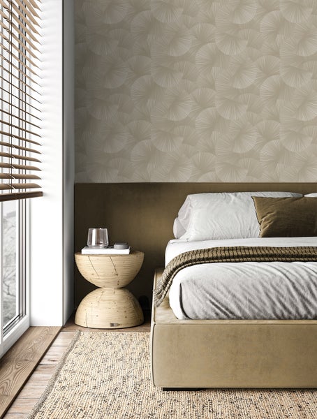 Sanders und Sanders Tapete 3D-Muster Helltaupe - 53 cm x 10.05 m - 935351
