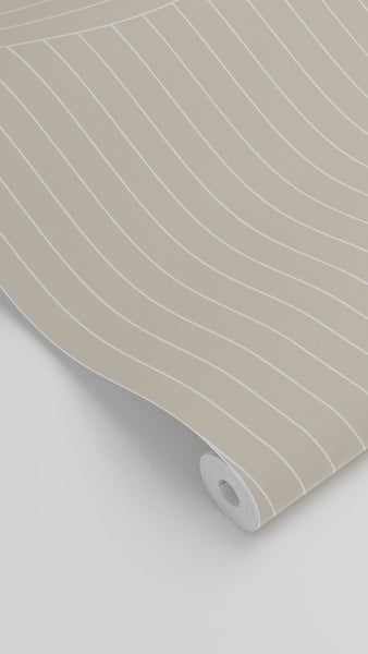 ESTAhome Tapete grafische Linien Beige - 50 x 900 cm - 139927