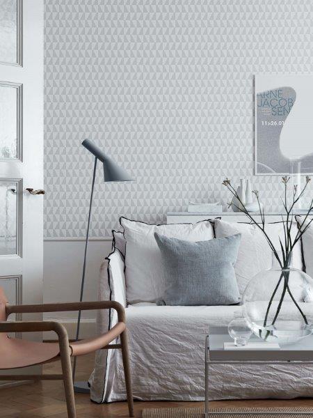 Borastapeter Tapete grafisches Motiv Grau - 53 cm x 10.05 m - 660707