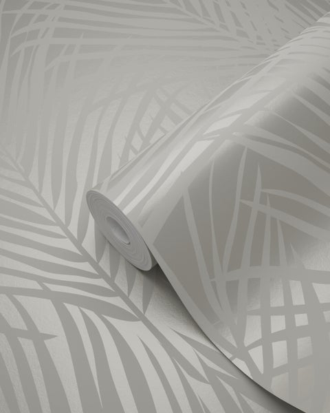 Origin Wallcoverings Tapete Palmenblätter Beige - 53 cm x 10.05 m - 347743