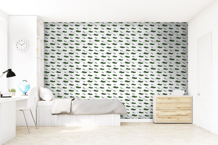 Sanders und Sanders Tapete Rennwagen Grün - 50 x 900 cm - 935354