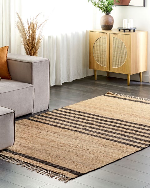 Teppich ERICEK Beige 160 x 230 cm Jute