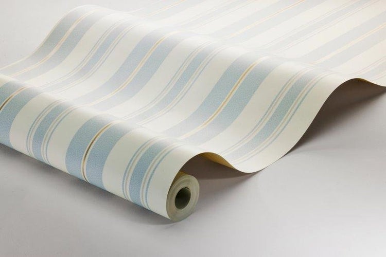 Borastapeter Tapete Streifen Graublau - 53 cm x 10.05 m - 660928