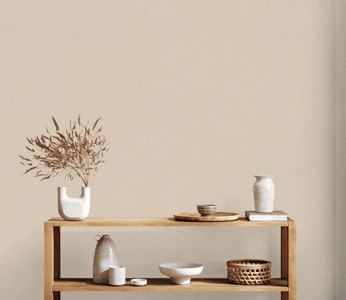 A.S. Création Tapete Uni Beige - 53 cm x 10.05 m - AS-389252