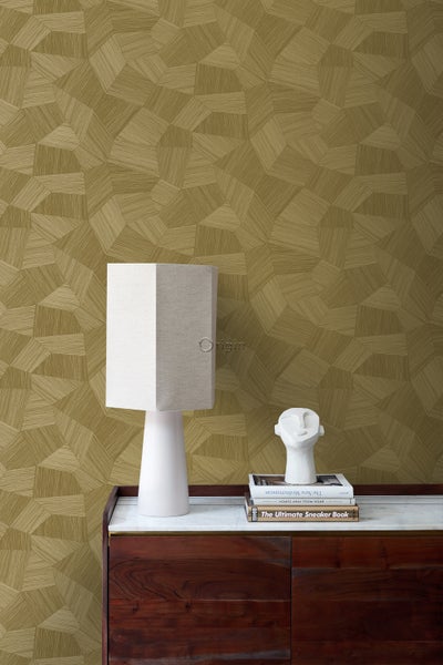 Origin Wallcoverings Tapete 3D-Muster Gold - 53 cm x 10.05 m - 347822
