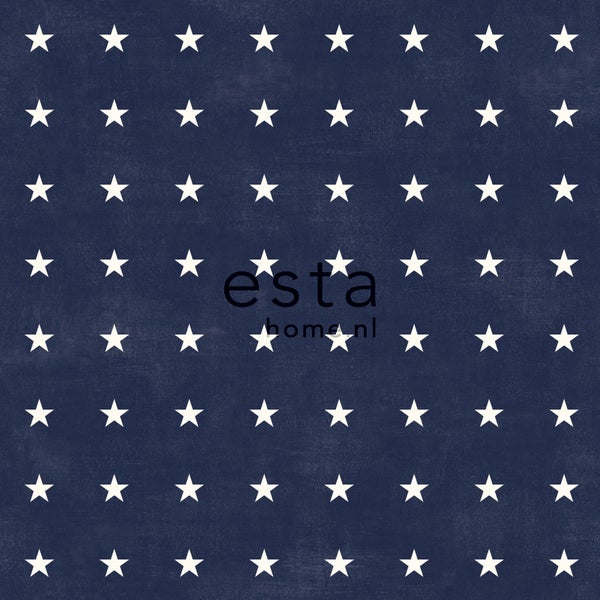 ESTAhome Tapete Sterne Marineblau - 53 cm x 10.05 m - 136461