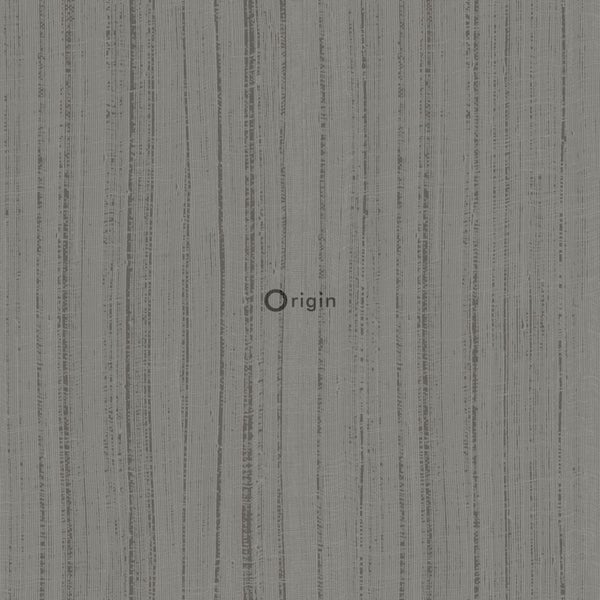 Origin Wallcoverings Tapete feine unregelmäßige Streifen mit Sandstruktur Taupe - 53 cm x 10.05 m - 345946