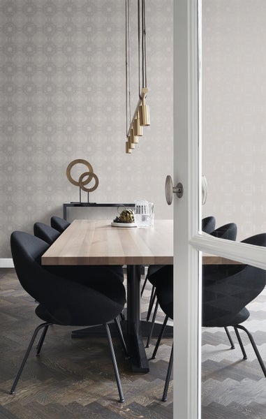 Origin Wallcoverings Tapete grafische Form Taupe - 53 cm x 10.05 m - 346220