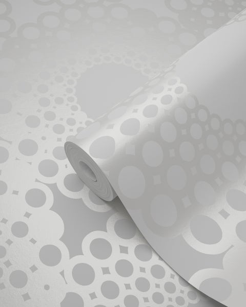Origin Wallcoverings Tapete grafische Form Weiß - 53 cm x 10.05 m - 345933