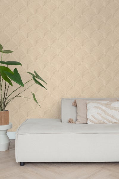 ESTAhome Tapete 3D Muster Beige - 50 x 900 cm - 131107