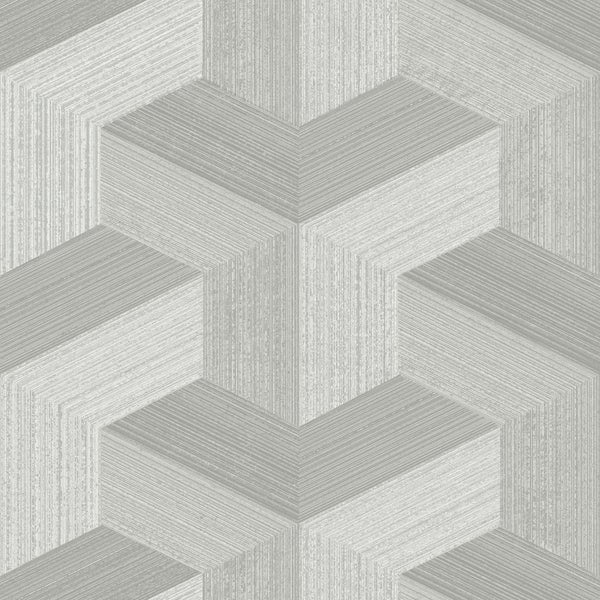 Origin Wallcoverings Tapete 3D-Muster Grau - 53 cm x 10.05 m - 347947