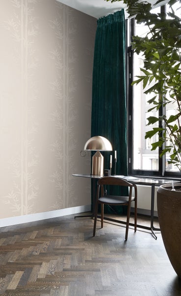 Origin Wallcoverings Tapete Bambusmuster Silber - 53 cm x 10.05 m - 345751