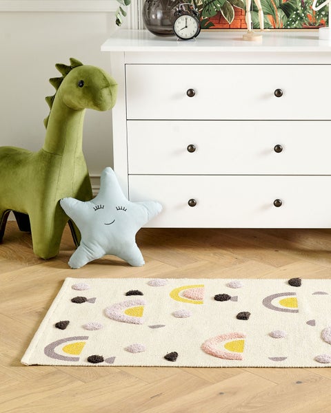 Kinderteppich CURUP Bunt 80 x 150 cm Baumwolle