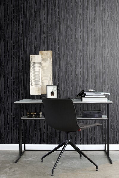 Origin Wallcoverings Tapete Streifen Schwarz - 53 cm x 10.05 m - 346644