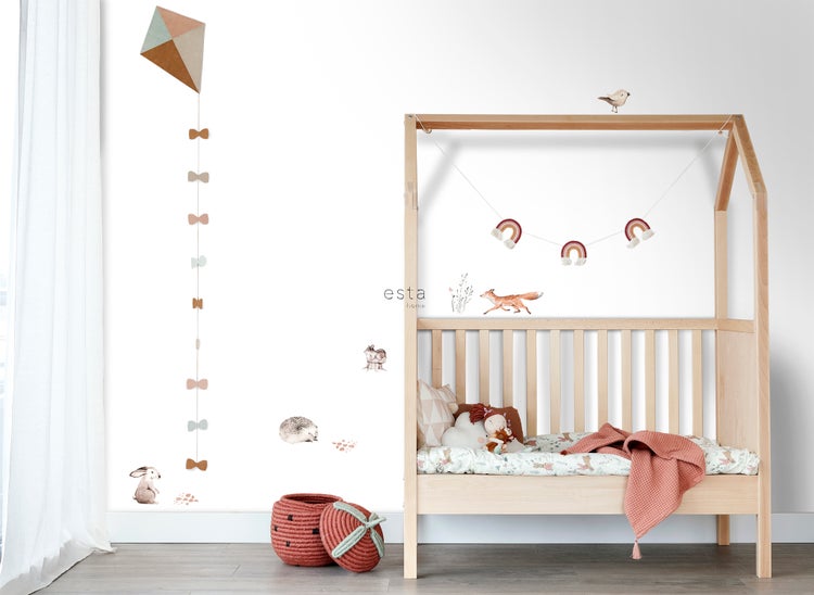 ESTAhome Wandtattoo Waldtiere Braun - 33 x 47.5 cm - 156116