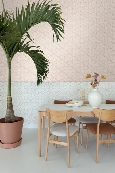 ESTAhome Tapete gezeichnete Blätter Sandbeige - 50 x 900 cm - 139494