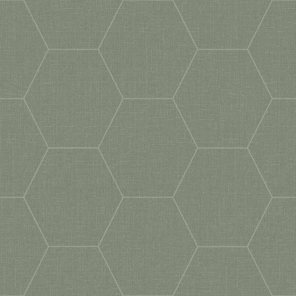 Textiltapete mit sechseckigem Muster