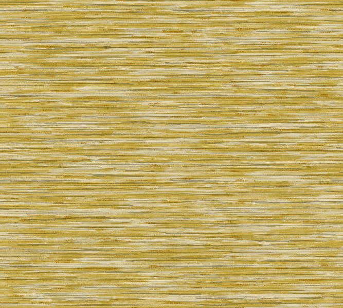 Gelbe Tapete mit horizontalem Streifenmuster für die Wandgestaltung