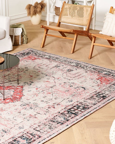 Teppich ATTERA Beige 200 x 300 cm Baumwolle