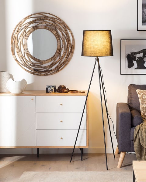 Stehlampe SAMBRA Metall Schwarz