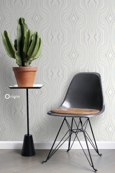 Origin Wallcoverings Tapete grafische Linien Beige - 53 cm x 10.05 m - 347224