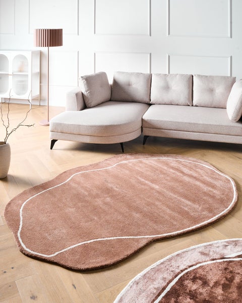Teppich DERA Braun 160 x 230 cm Viskose