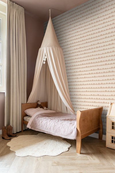 ESTAhome Tapete grafisches Motiv Terrakottarosa - 50 x 900 cm - 139729