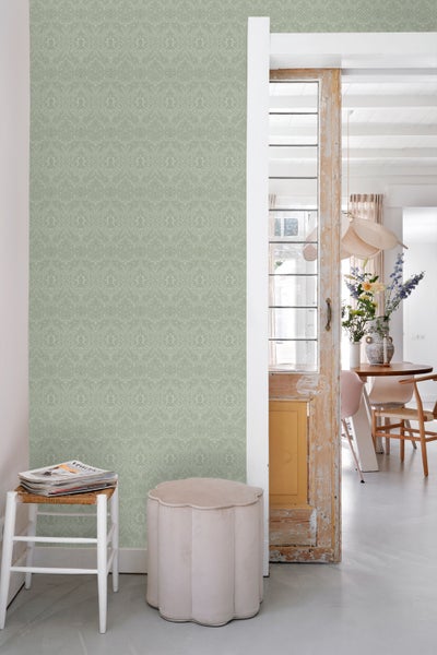 ESTAhome Tapete Ornamente Mintgrün - 50 x 900 cm - 139640