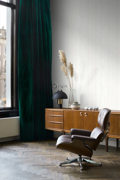 Origin Wallcoverings Tapete Holzoptik Crême-Weiß - 53 cm x 10.05 m - 347522