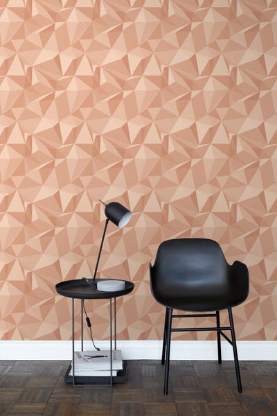 Sanders und Sanders Tapete 3D-Muster Terrakottarosa - 50 x 900 cm - 935273